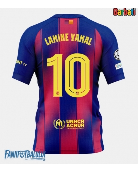 Barcelona Lamine Yamal #10 Tricou Fotbal Replică 2025-26 Barbati Acasa